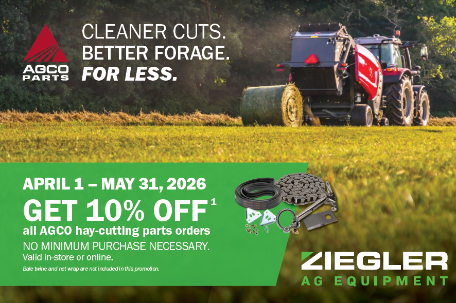 A mower working in a agriculture field.